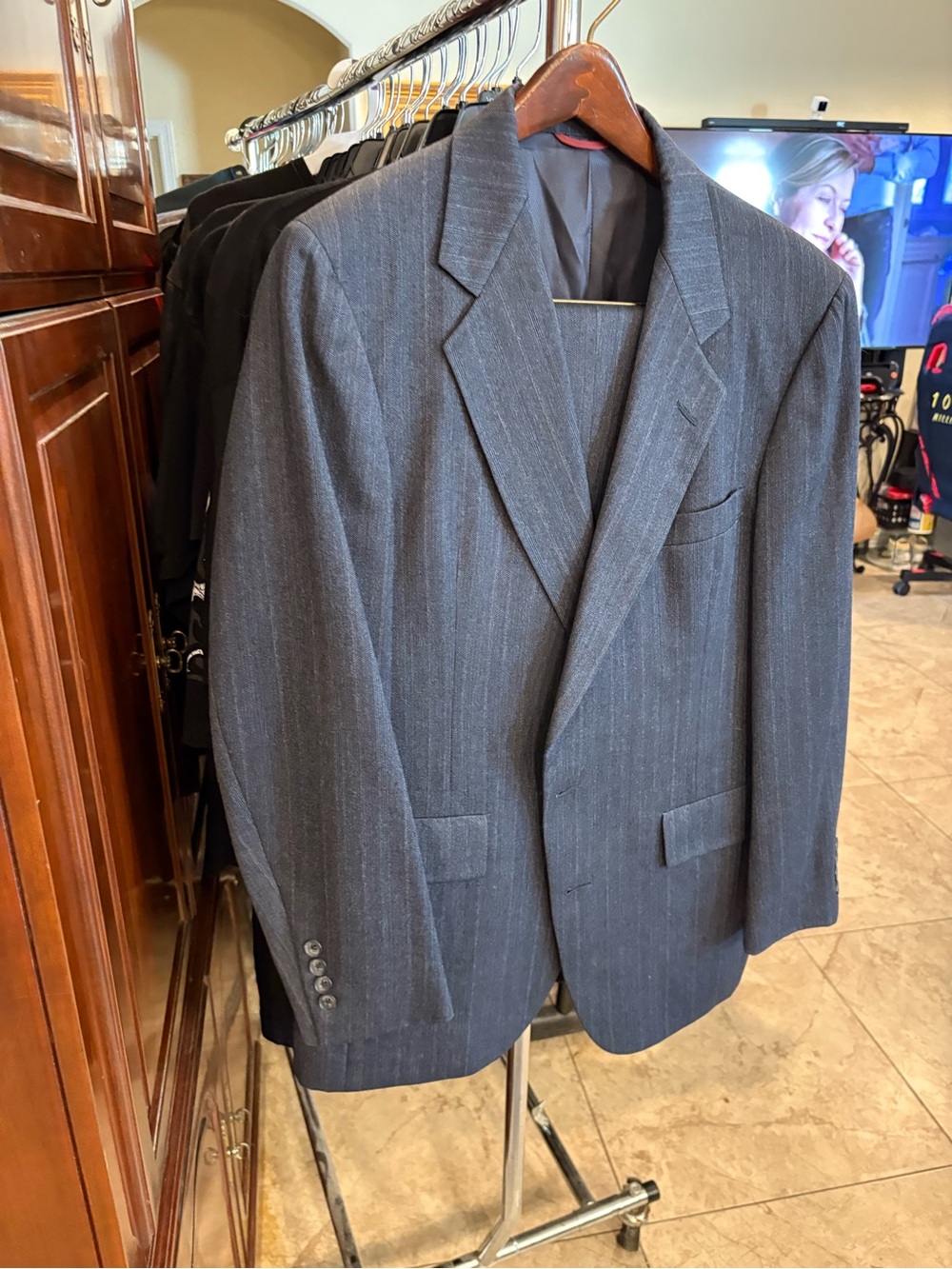 Hart Schaffner  & Marx Pinstripe Suit